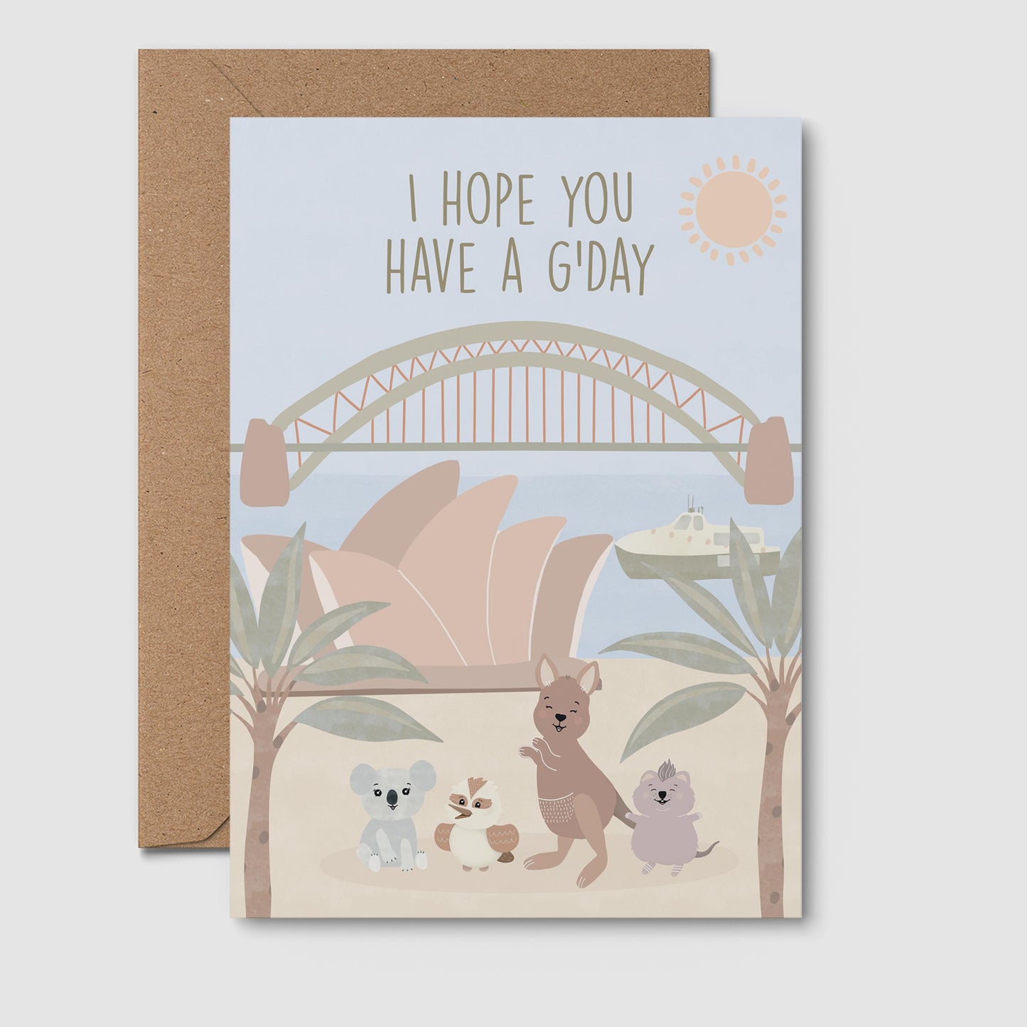 Hope You Have a G'day Pink Greeting Card