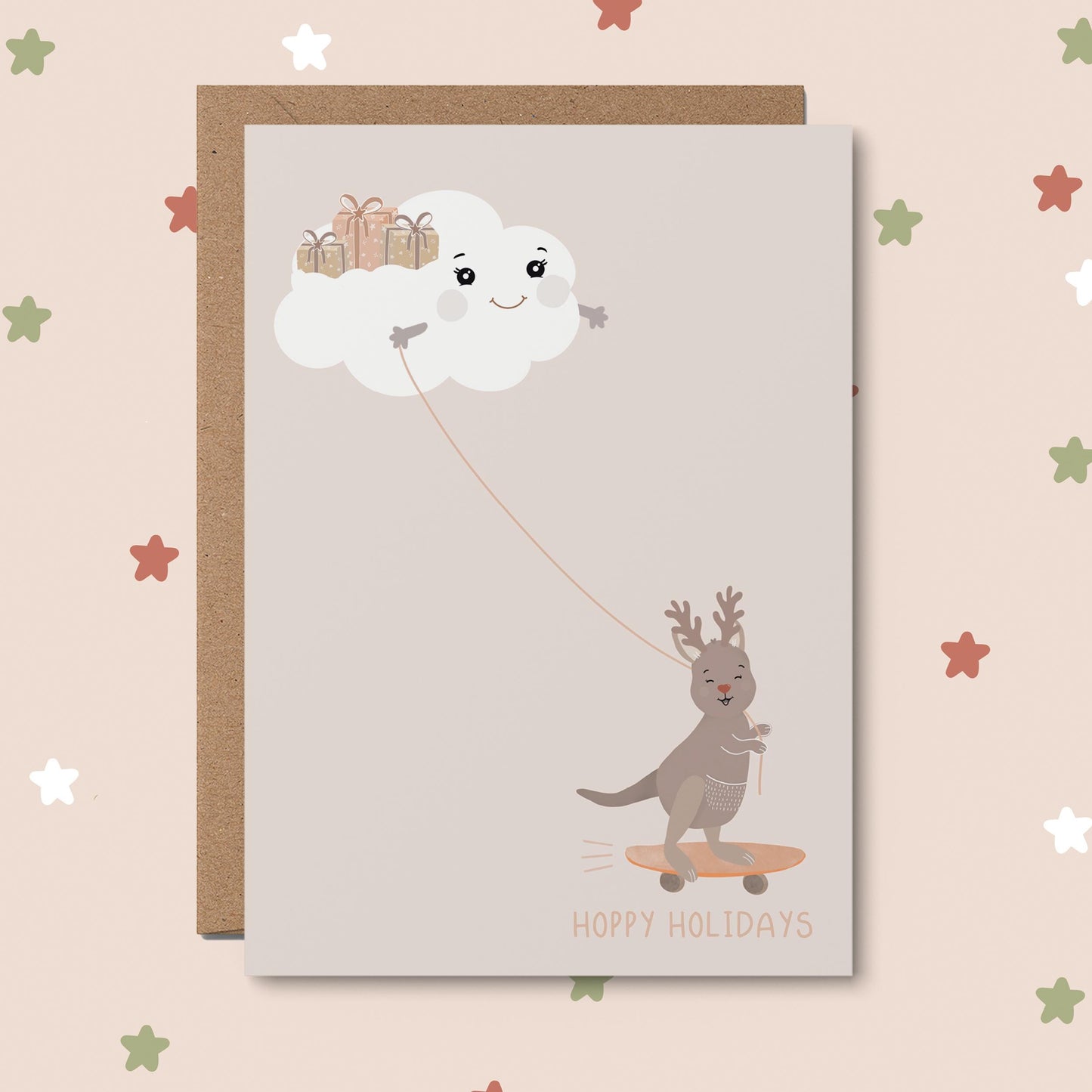 Hoppy Holidays Christmas card