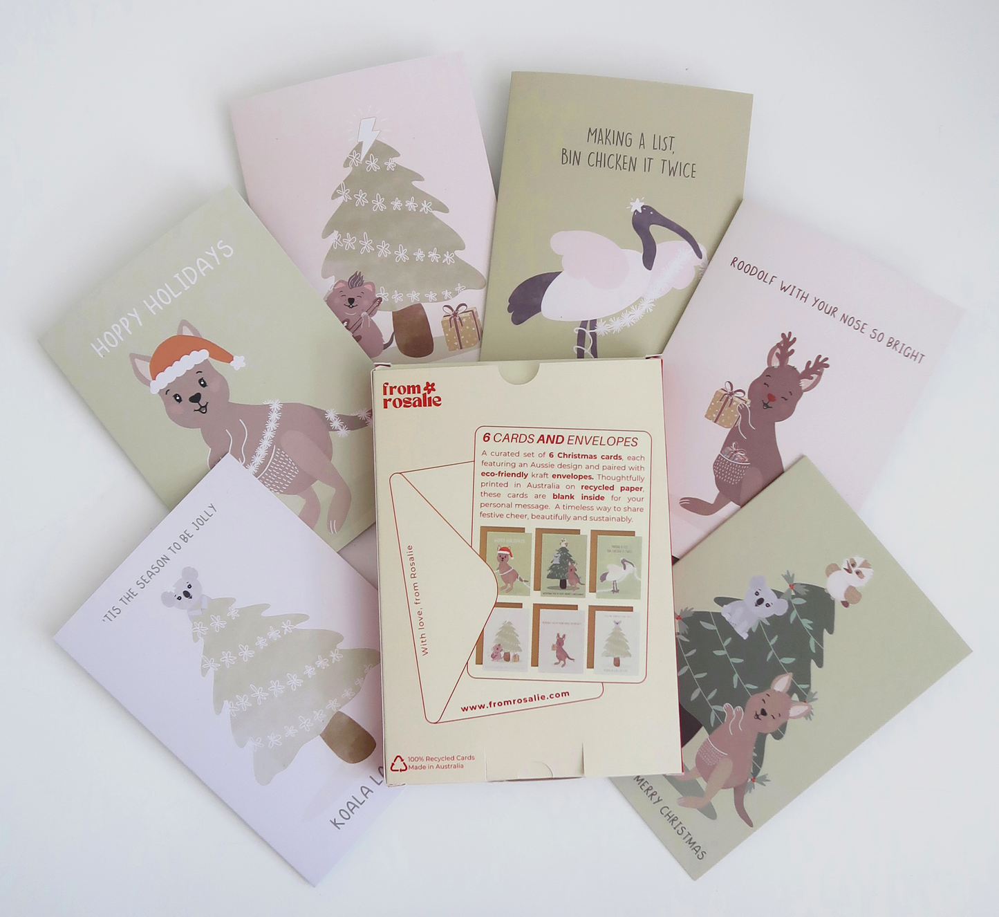 Christmas Card Box Set: Aussie Animals