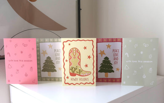 With Love This Season Green - Christmas Card