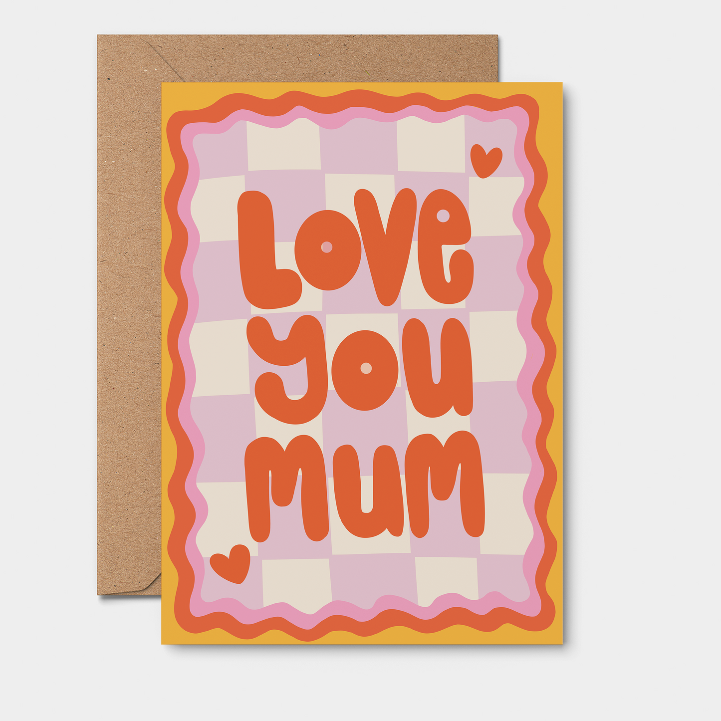 Love You Mum - Greeting Card